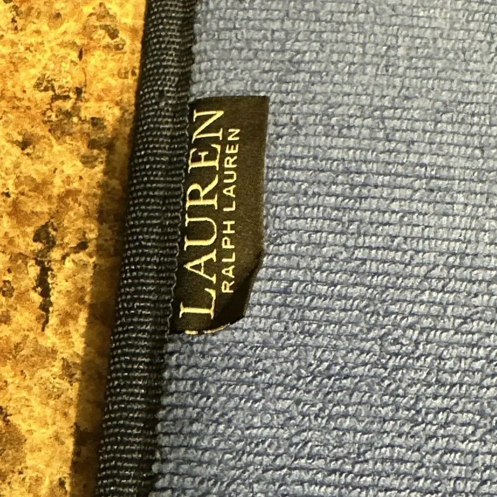 Ralph Lauren Dish Drying Mats Blue/White Gingham Pattern 16x18